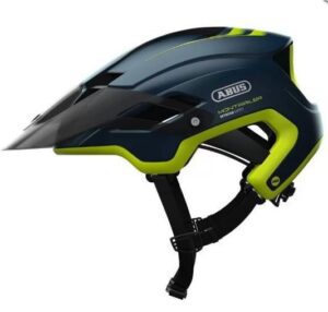 CAPACETE BIKE ABUS MONTRAILER AZUL ESCURO E VERDE