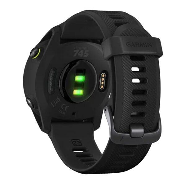 RELÓGIO GARMIN FORERUNNER 745 PRETO MONITOR CARDÍACO COM GPS