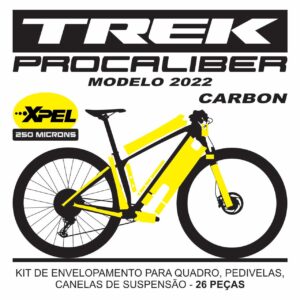 KIT ADESIVO DE PROTEÇÃO DE QUADRO PARA TREK PROCALIBER 2022