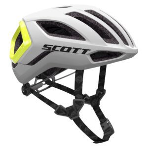 CAPACETE SCOTT CENTRIC PLUS (CE) RAINBOW WHITE/RADIUM YELLOW