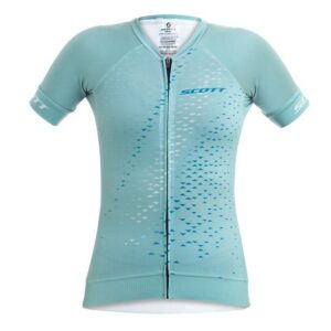 CAMISA FEMININA SCOTT RC PRO MC AZUL CLARO E ESCURO